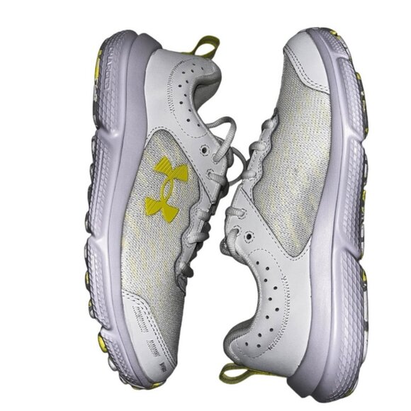 (24208) NWOT Under Armour Women's Charged Assert 10 Running Shoes Size 8 White - Picture 13 of 16